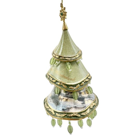 Thomas Kinkade 2005 Bradford Edition Heirloom Classic Winter Wonderland Ornament - Picture 1 of 9